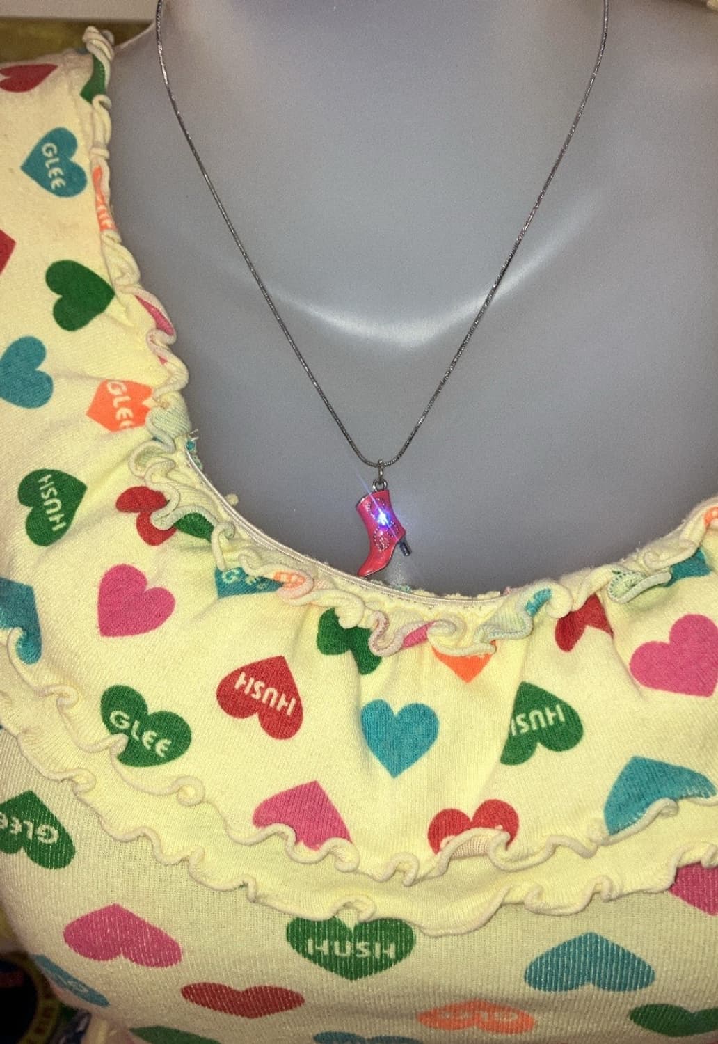 jpn 핑크 부츠 목걸이 상품이미지2