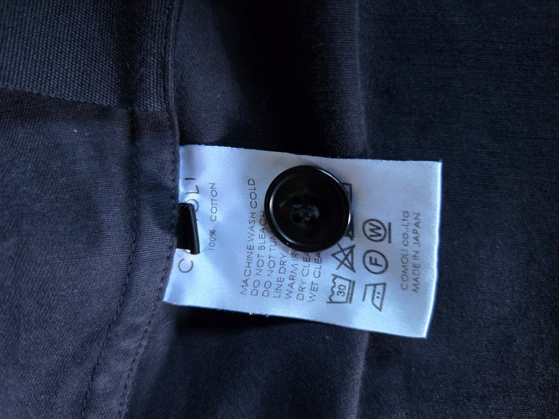 comoli garment dyed jkt 코모리 가먼트 다이드재킷 블루 상품이미지3