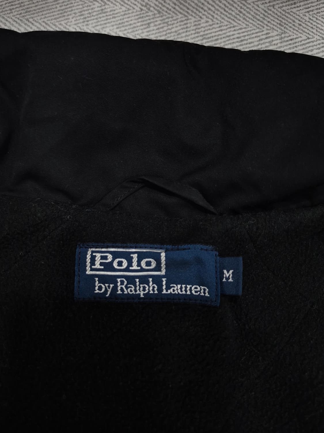 폴로랄프로렌 블랙 폴리쉘 안감기모 점퍼 자켓 남성 100사이즈 상품이미지6