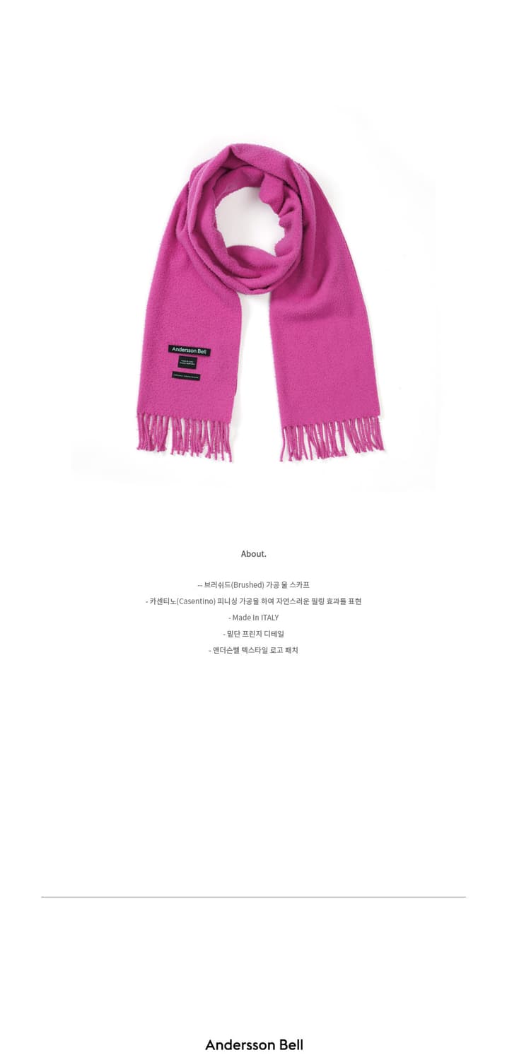 앤더슨벨 비엘라 스카프(머플러) 후크시아 핑크 상품이미지5