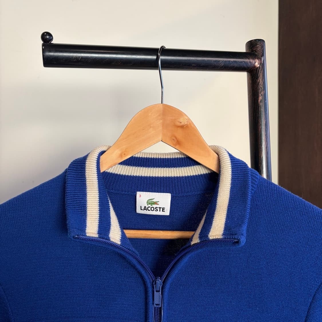 15405 - 라코스테 블루 울 니트 집업 (울 100%) 상품이미지5