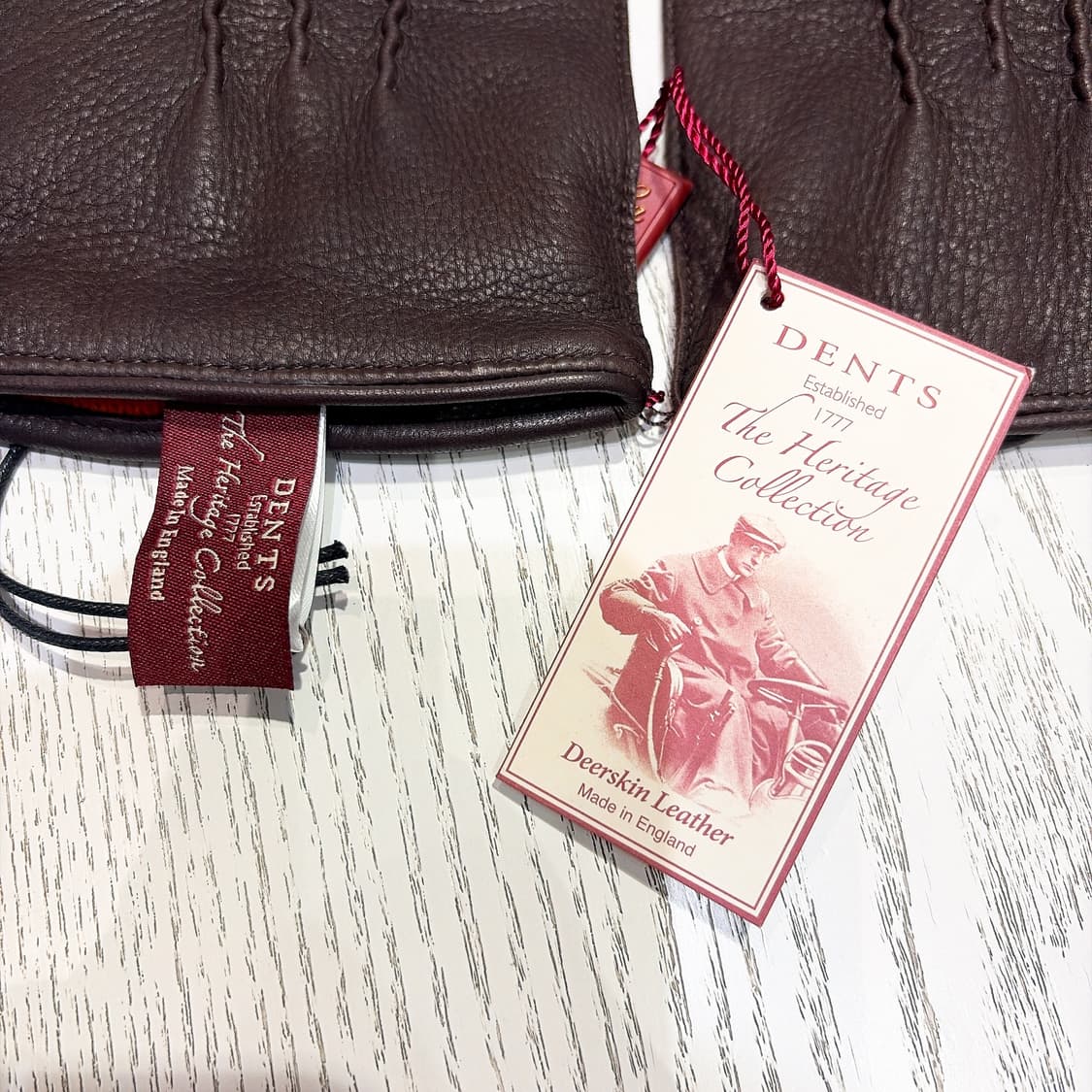 (정품/새상품) DENTS 덴츠 남성 브라운 사슴가죽 캐시미어 안감 장갑 상품이미지4