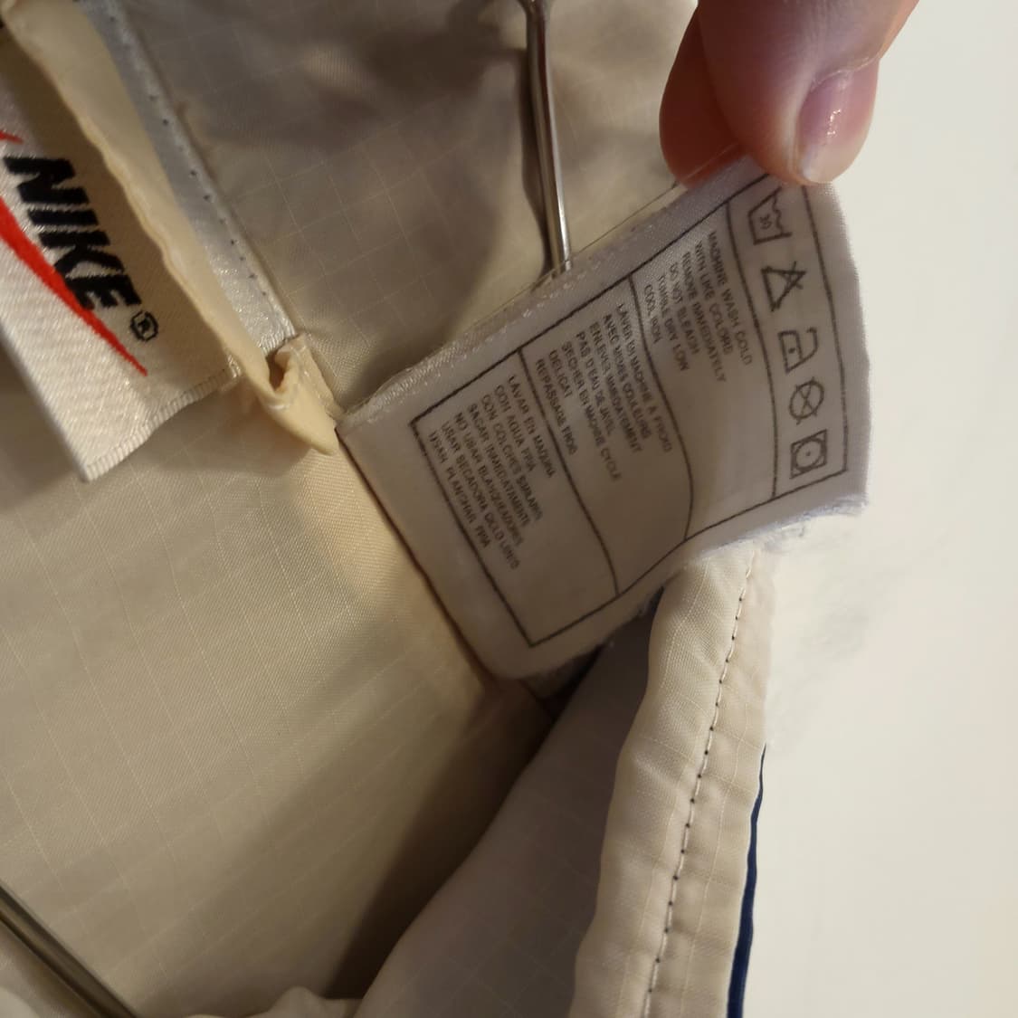 나이키 올드 스쿨 배색 오버 핏 바람막이 상품이미지4