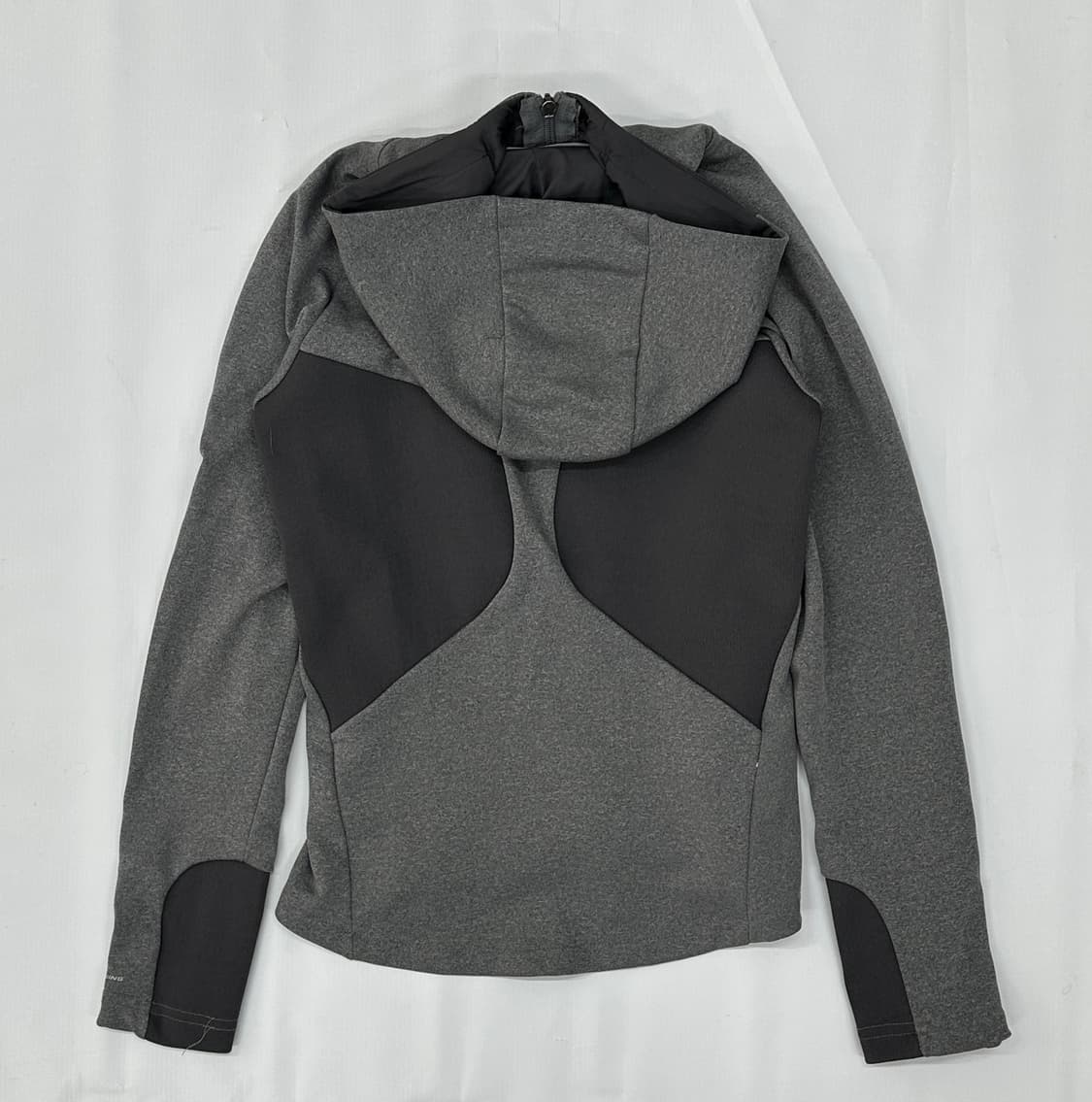 데상트 슬림 러닝 그레이 트레이닝복 Y2K 후드집업 상품이미지3