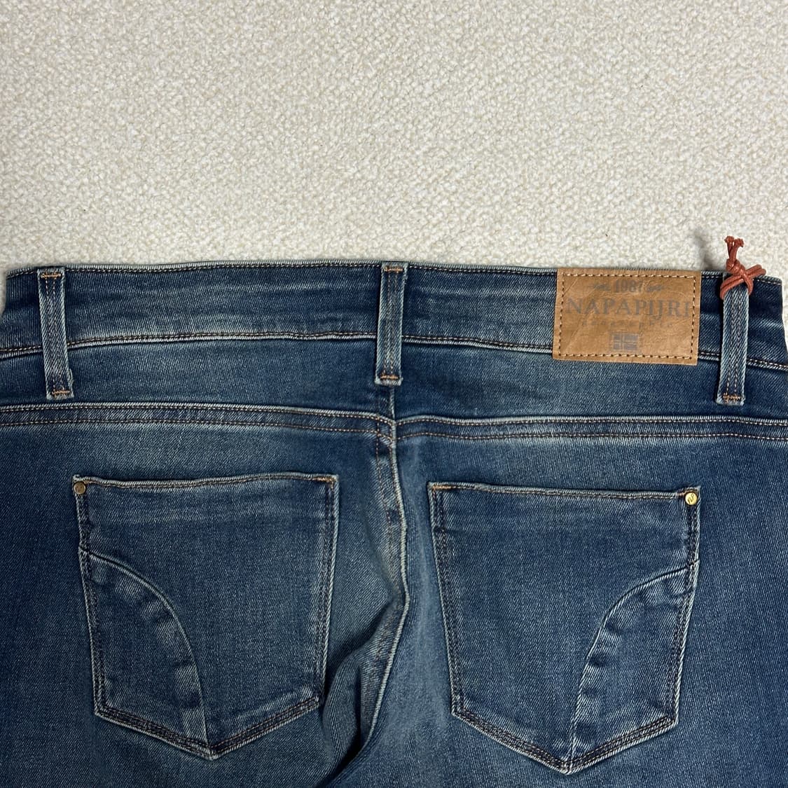 (택있음) 나파피리 링달 스터드 데님 팬츠 상품이미지4