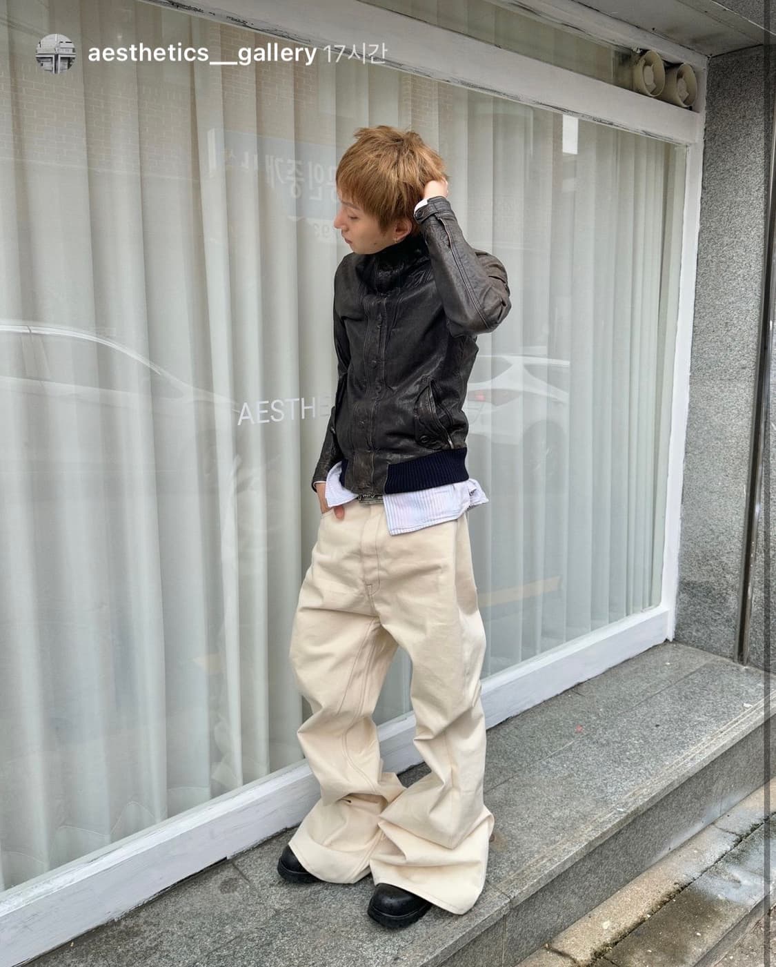  WOOYOUNGMI NECK ZIP LEATHER JACKET 상품이미지6