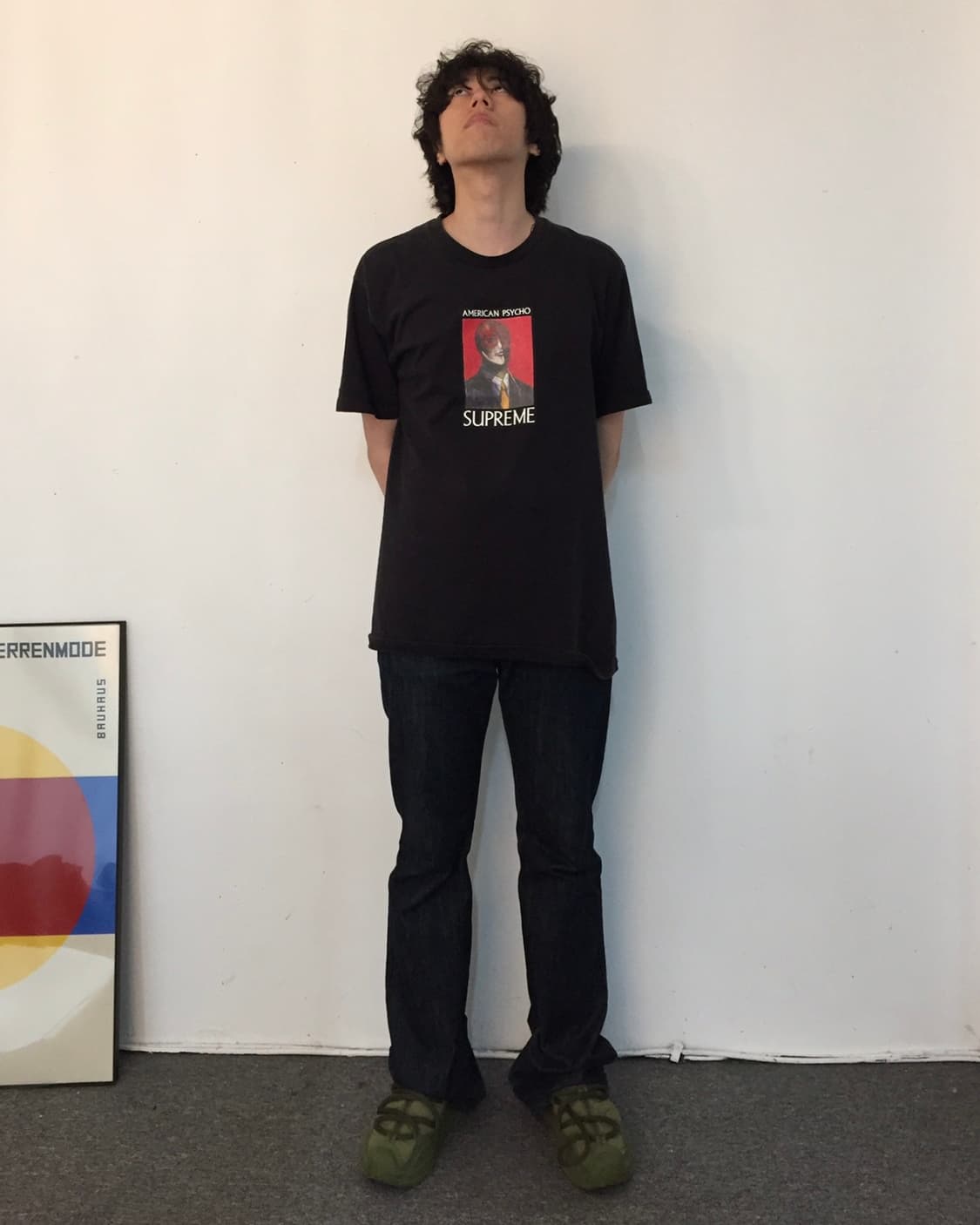 Supreme American Psycho T-Shirt Black 상품이미지3