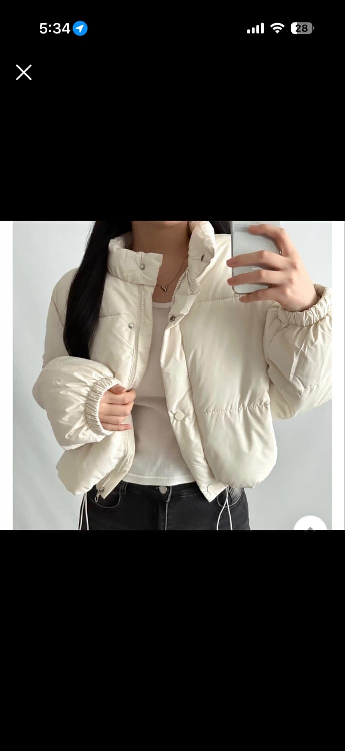 크롭패딩 숏패딩 상품이미지1