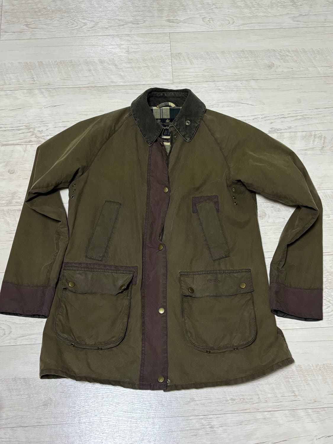 빈티지 barbour 왁스 자켓 여자 상품이미지1