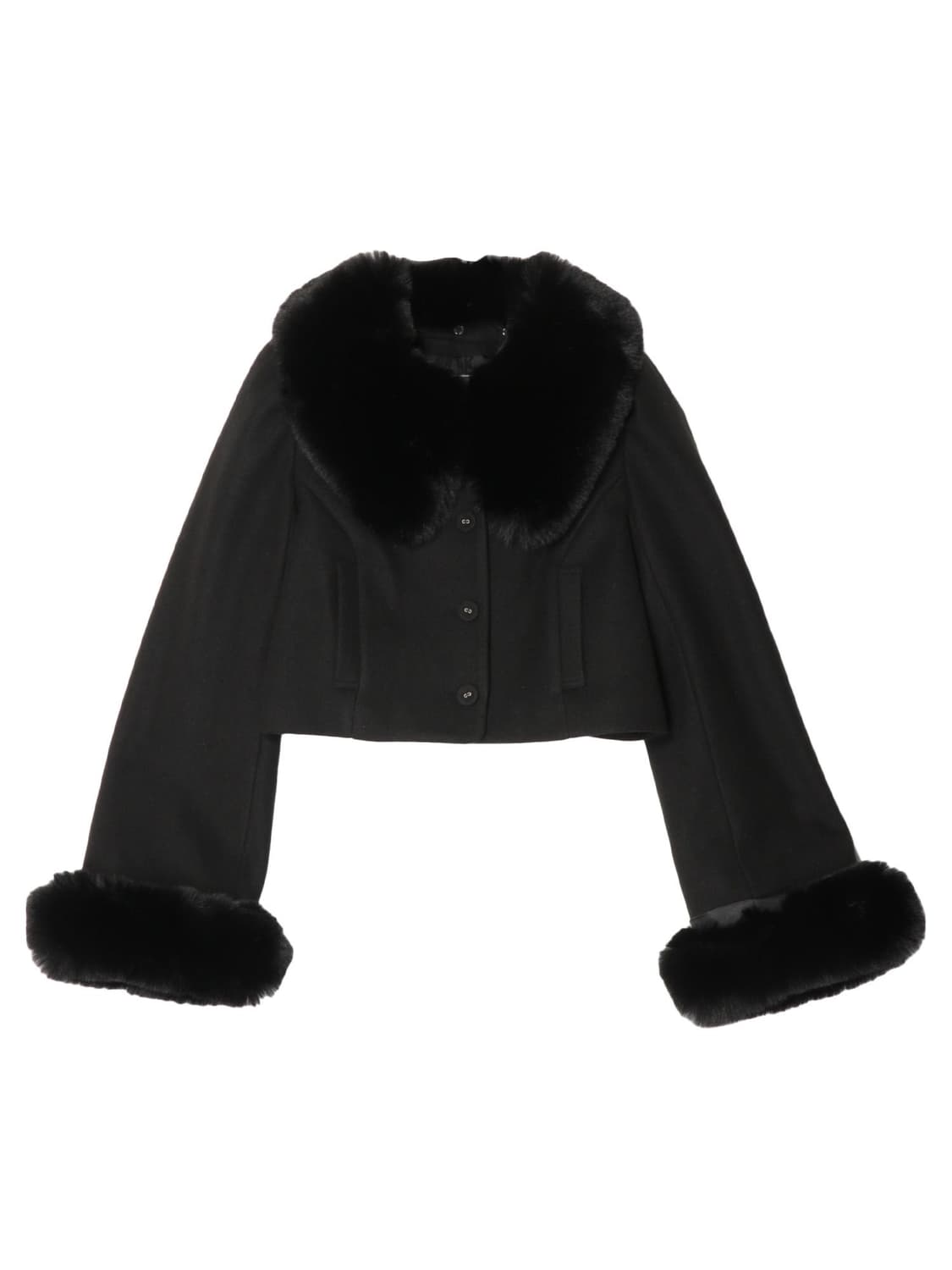 EATME 페이크 퍼 숏 자켓 코트 양산형 지뢰계 스나계 걸리 상품이미지4