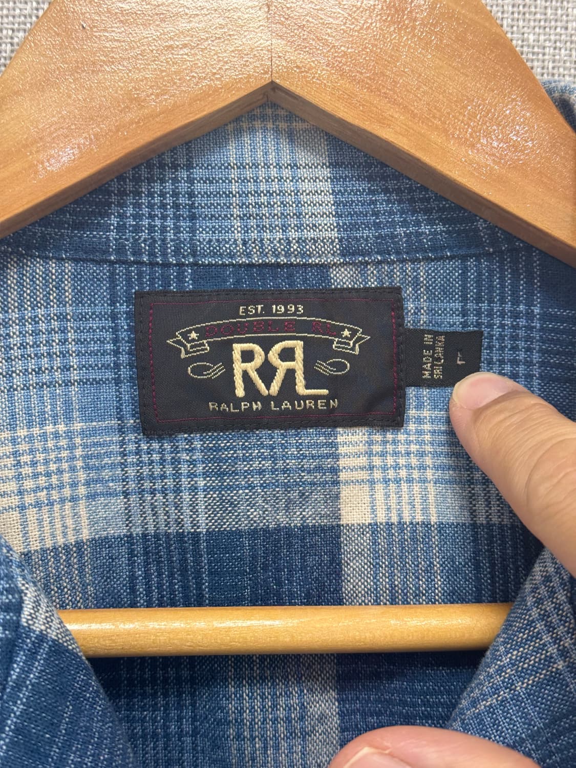 RRL 마드라스 캠프 셔츠 상품이미지3