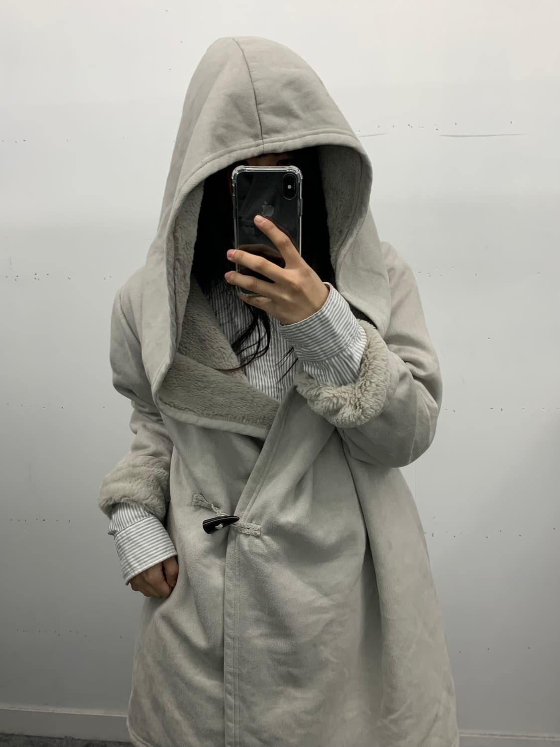 스웨이드 랩 코트 상품이미지2