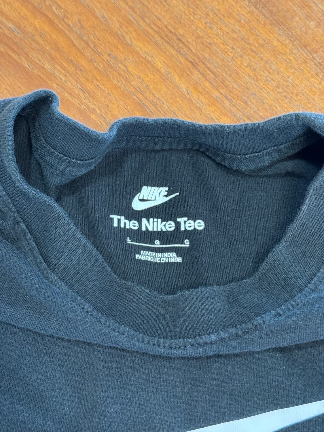 나이키 에어 반팔티 블랙 상품이미지2