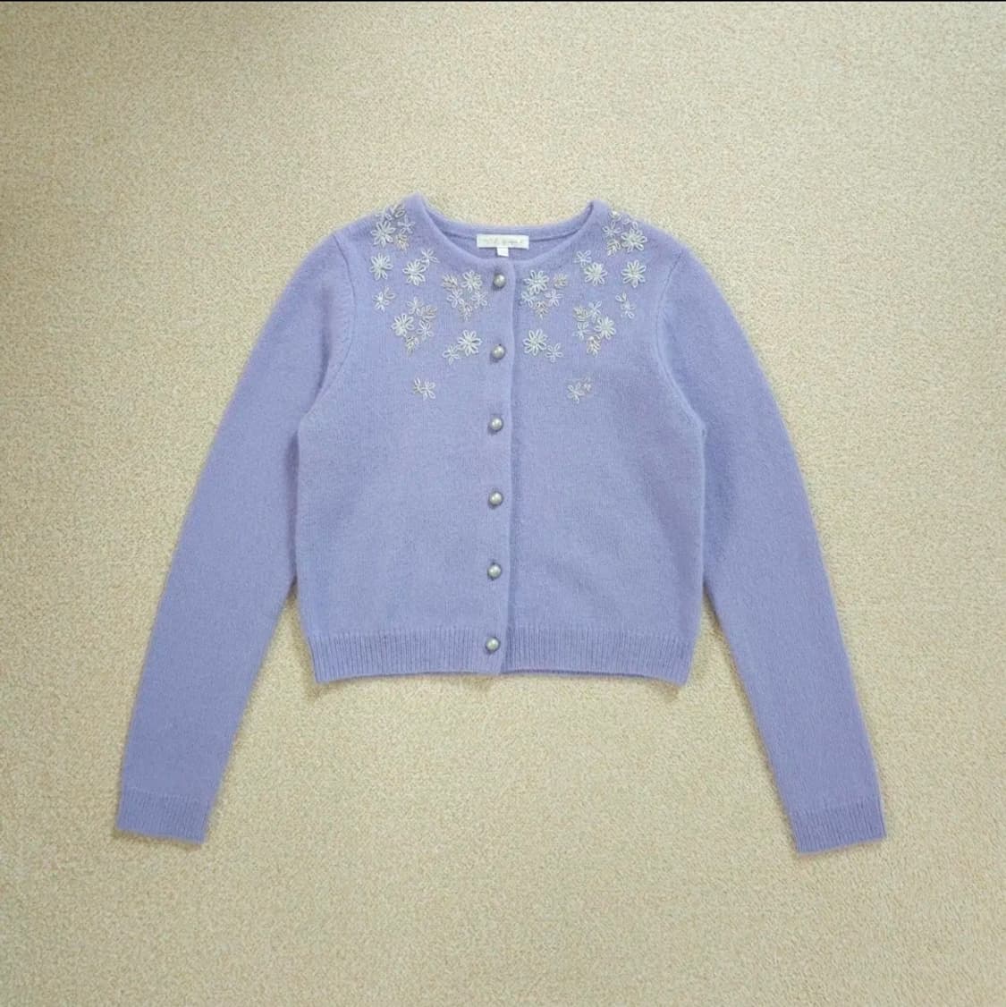 (F)아네스베 japan 여자 앙고라 울 자수 가디건 상품이미지4