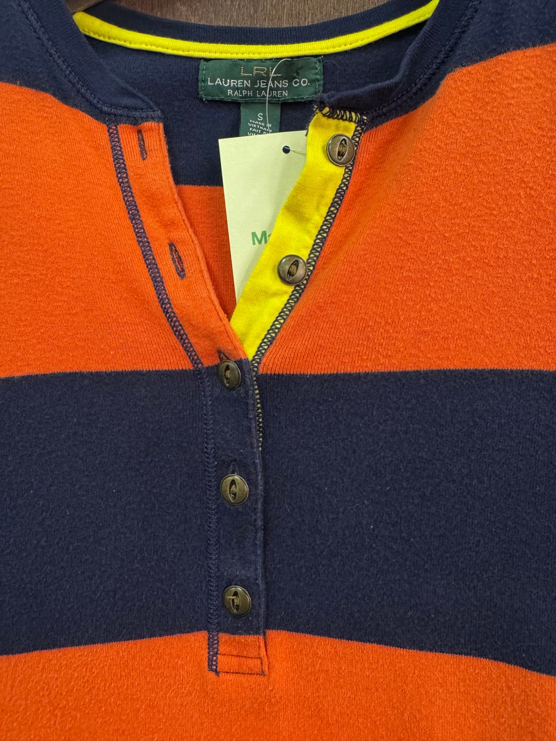 Ralph Lauren jeans 랄프 로렌 진스 헨리넥 스트라이프 반팔 상품이미지4