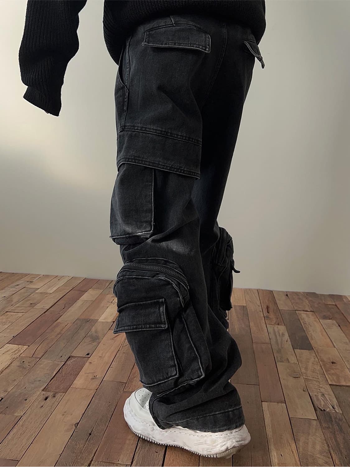 콜른 멀티 카고 데님 팬츠 상품이미지2
