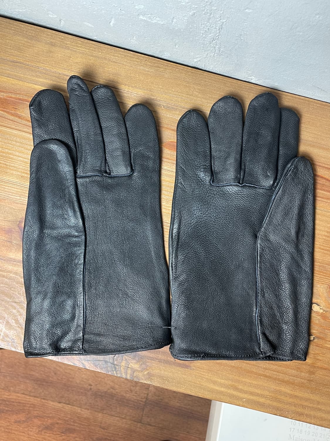 80s 벨기에군 레더 글러브 상품이미지3