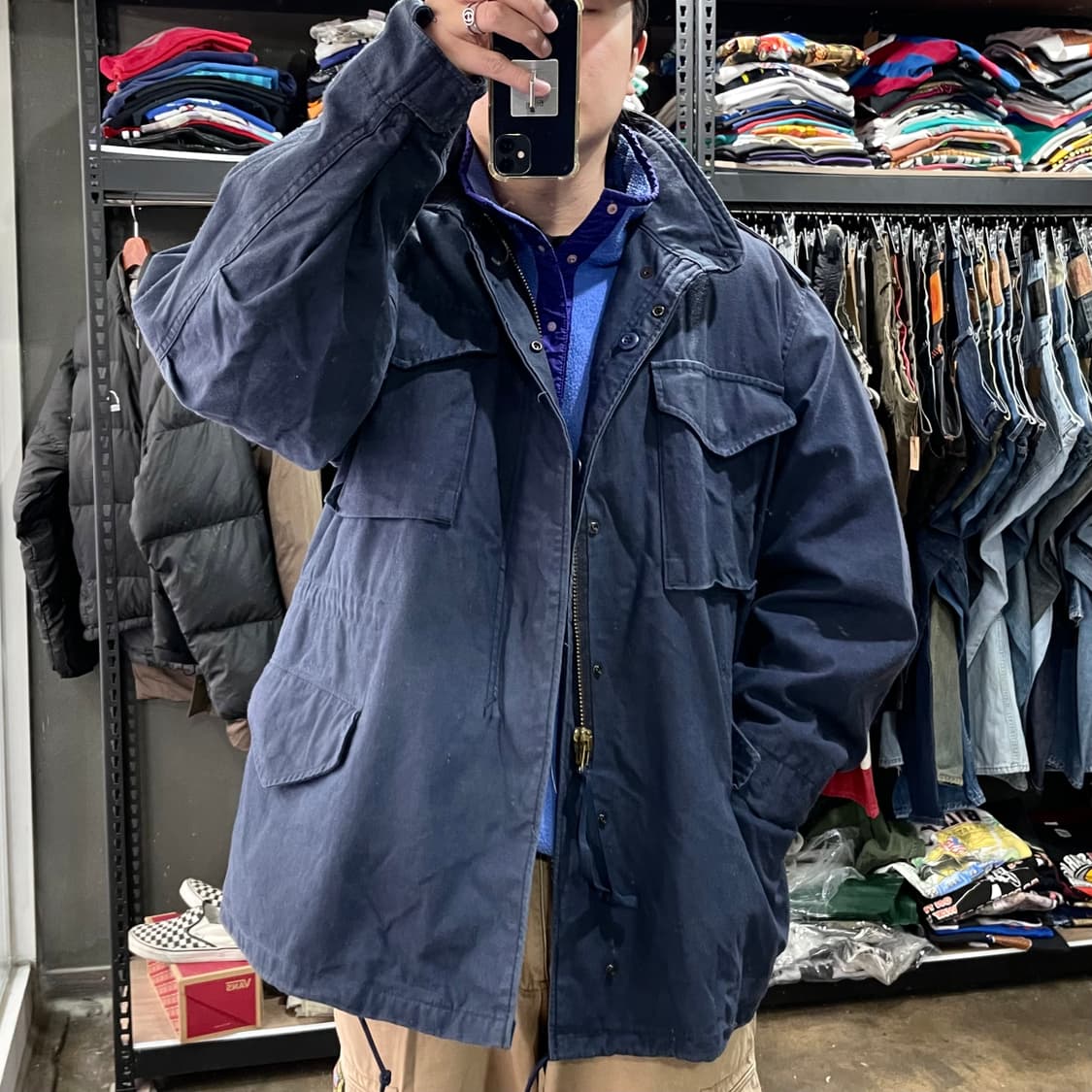 90's 알파인더스트리 민수용 M-65 필드자켓 XL 상품이미지2