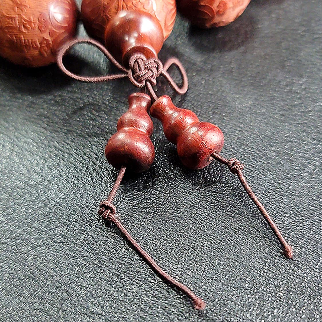 마하슈리 백단향 20mm 남자 소품 용 봉황 불교 염주 팔찌 상품이미지2