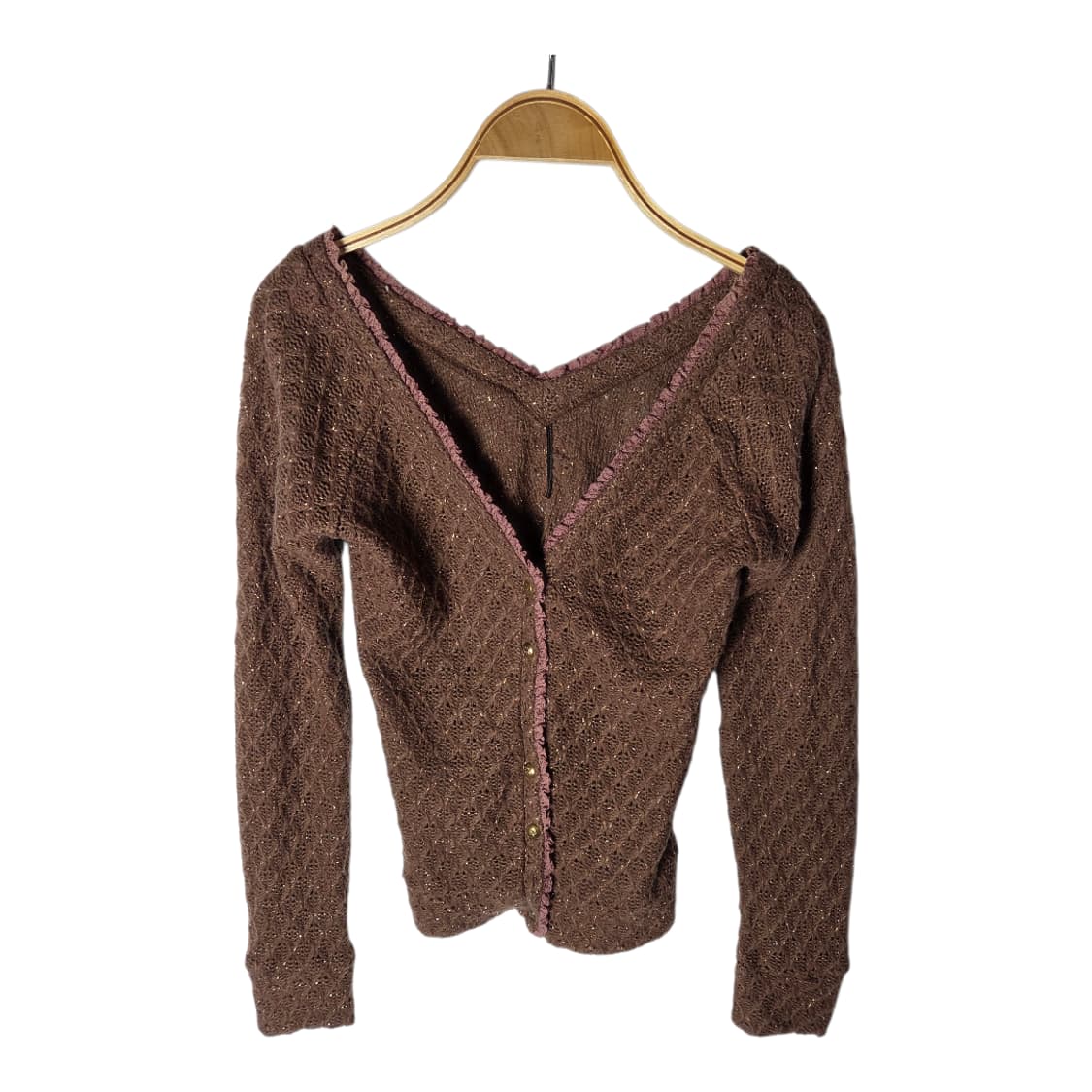 [LIZ LISA] 고전 리즈리사 라떼 브라운 가디건 상품이미지1