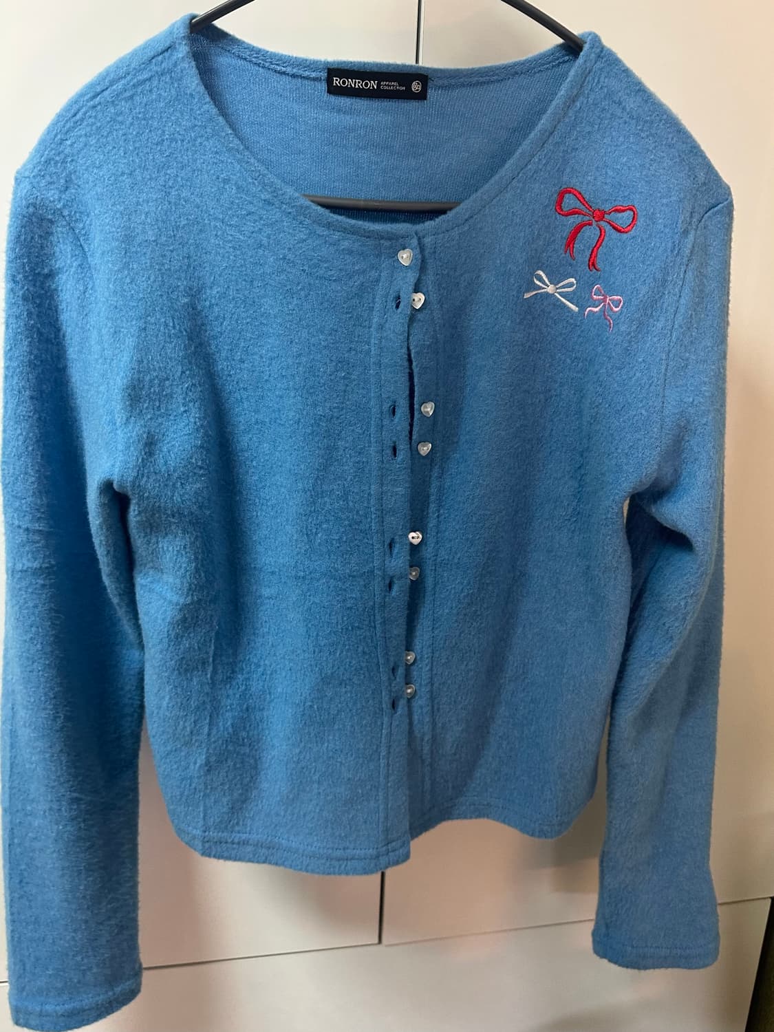Ronron HEART BUTTON 3 CARDIGAN 가디건 상품이미지2