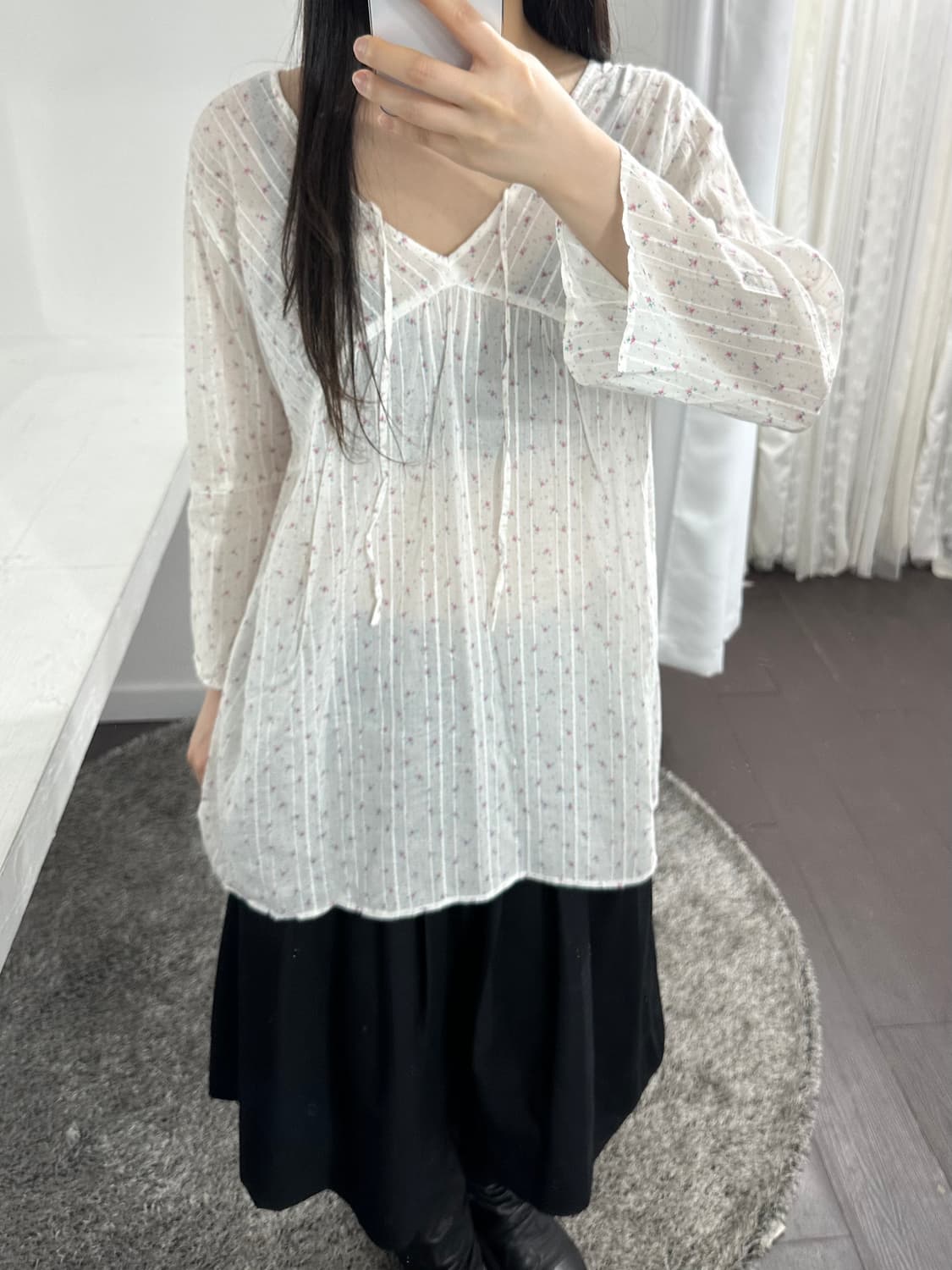 flower mori blouse 상품이미지2