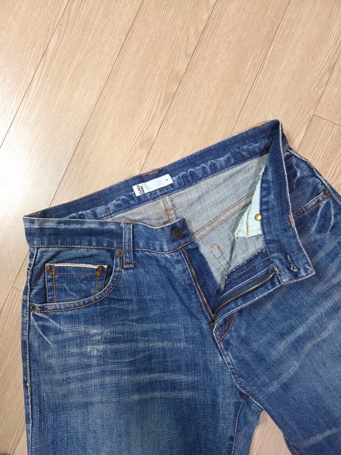 글로벌 워크 재팬 셀비지 워싱 데님 팬츠 상품이미지6