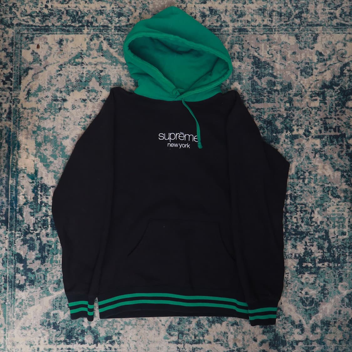 Supreme 슈프림 투톤 후드 티셔츠 M 정품 상품이미지1