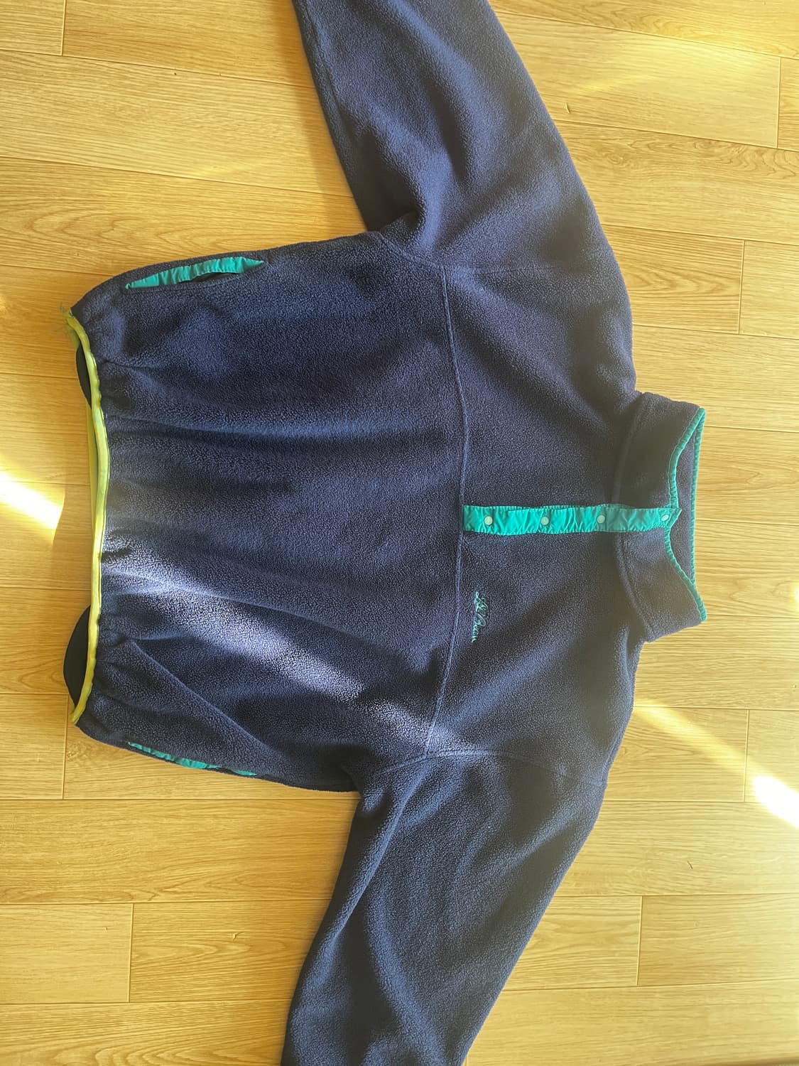 90년대 엘엘빈 풀오버 플리스 네이비 상품이미지1