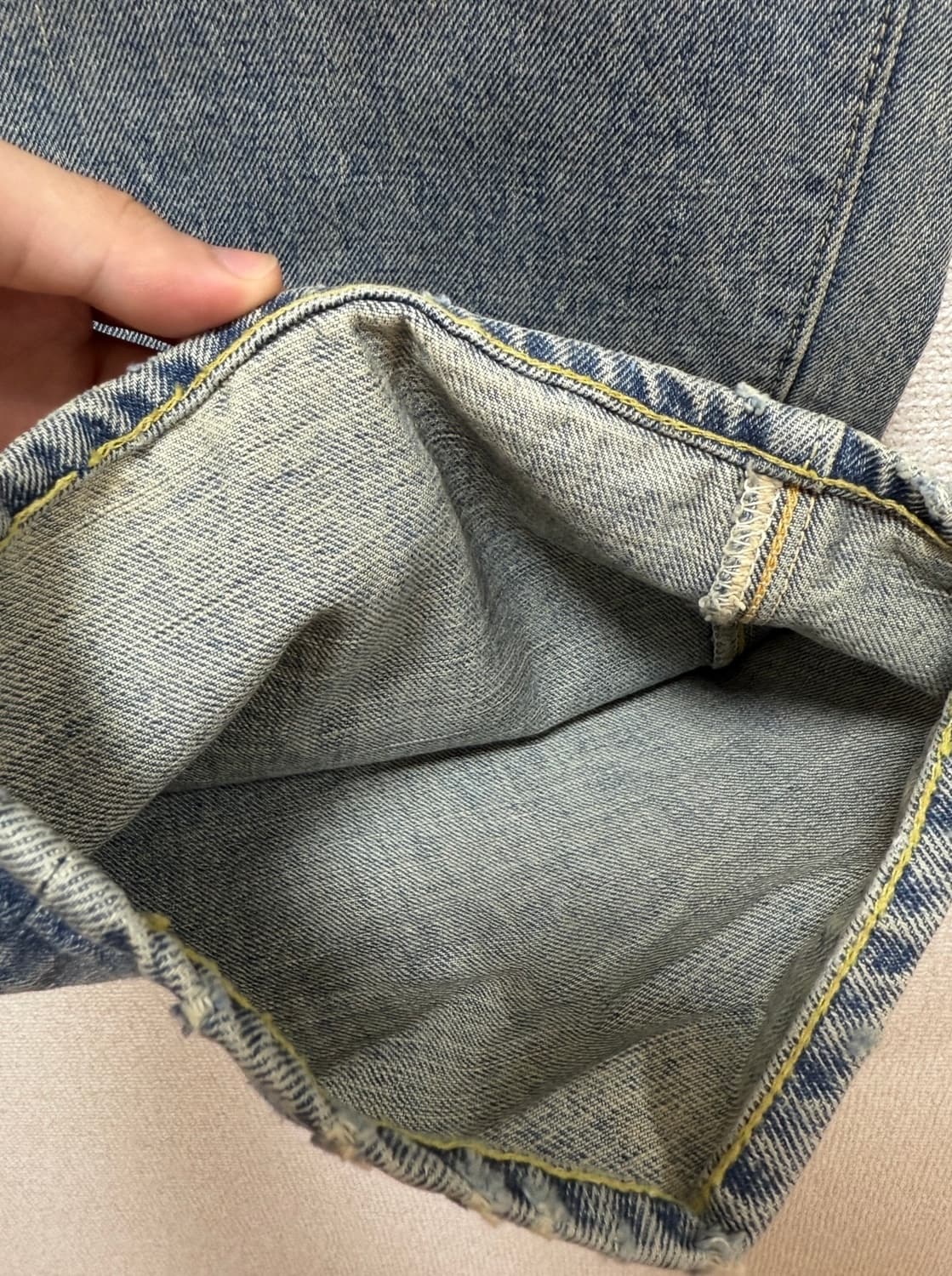 ents. 25SS Silk Selvage Denim pants (5) 상품이미지7