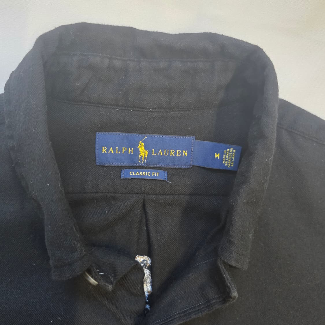[M]폴로 랄프로렌 베어 자수 클래식핏 블랙 셔츠 상품이미지2