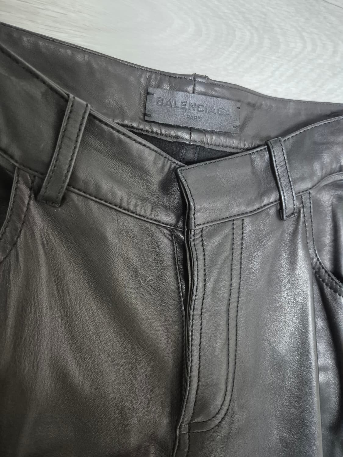 발렌시아가 스키니 레더 팬츠 상품이미지2