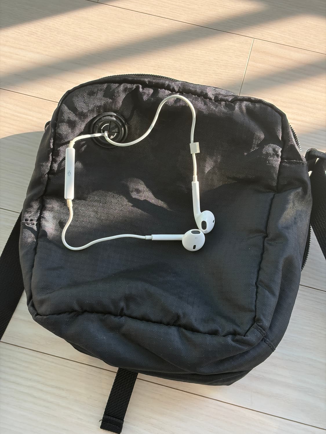 00s Y2K TNF 노스페이스 블랙 포터블 크로스백  상품이미지6