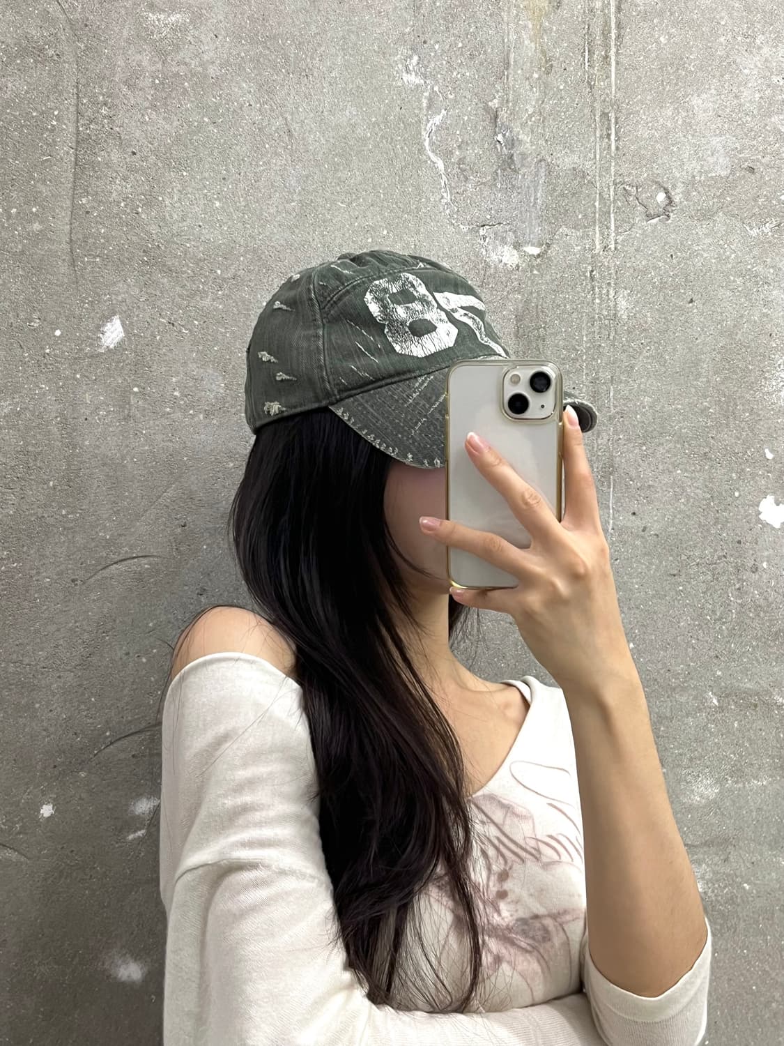 Diesel 디젤 데님 데미지 캡  상품이미지1