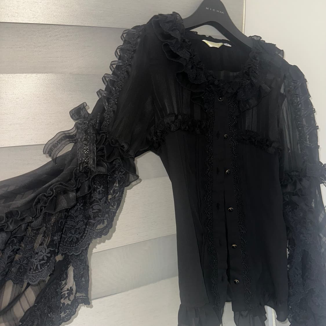 고스로리 로리타 고딕 빈티지 코르셋 블라우스 상품이미지3