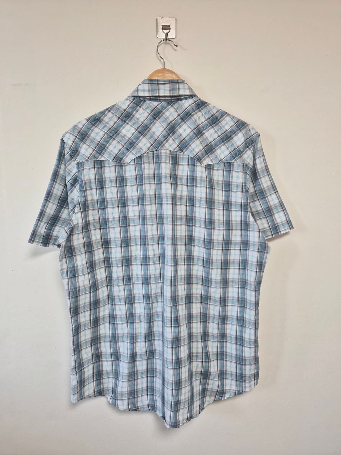 랭글러Wrangler 체크 웨스턴 반팔 셔츠 L사이즈 - S321 상품이미지2