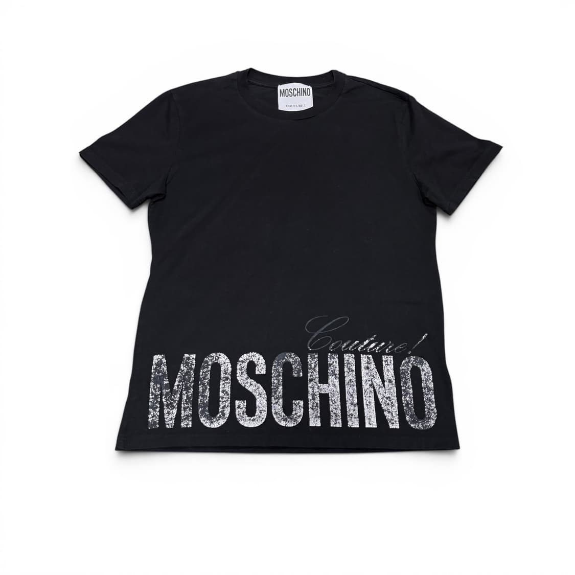 모스키노 MOSCHINO 블랙 빅로고 반팔티 상품이미지1