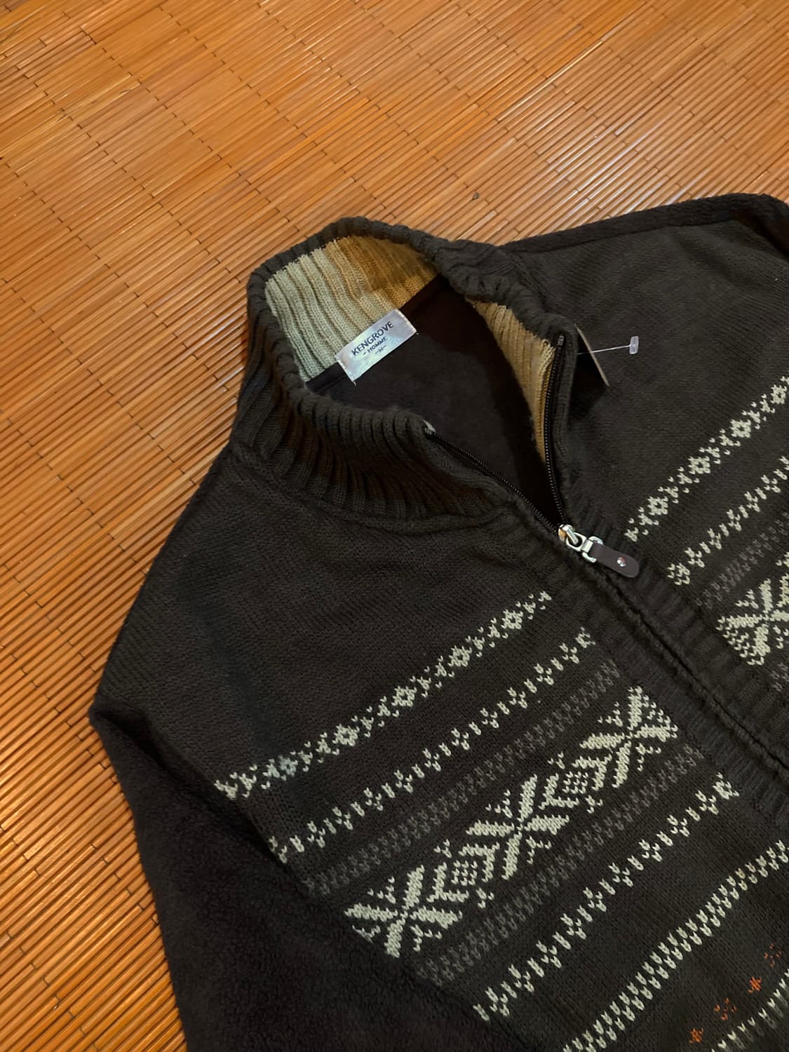 USA vtg 노르딕 니트 집업 상품이미지3