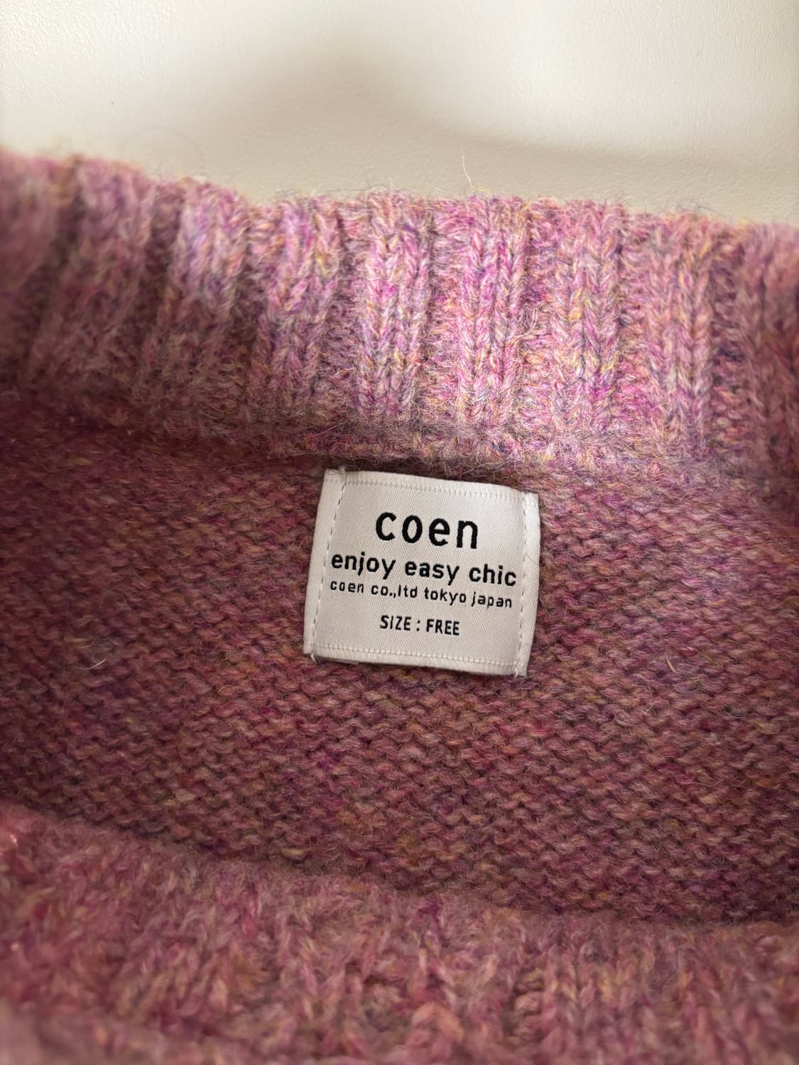 빈티지 뮤트핑크 짜임 니트 상품이미지2