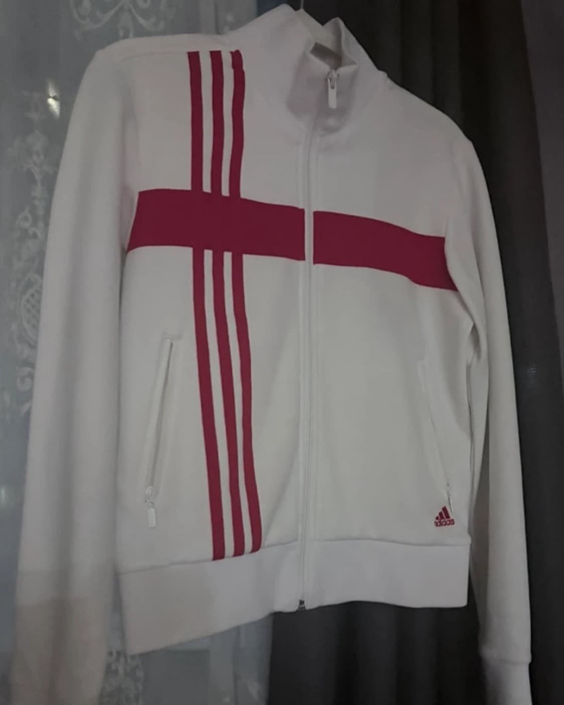 아디다스 레드 화이트 져지 상품이미지1