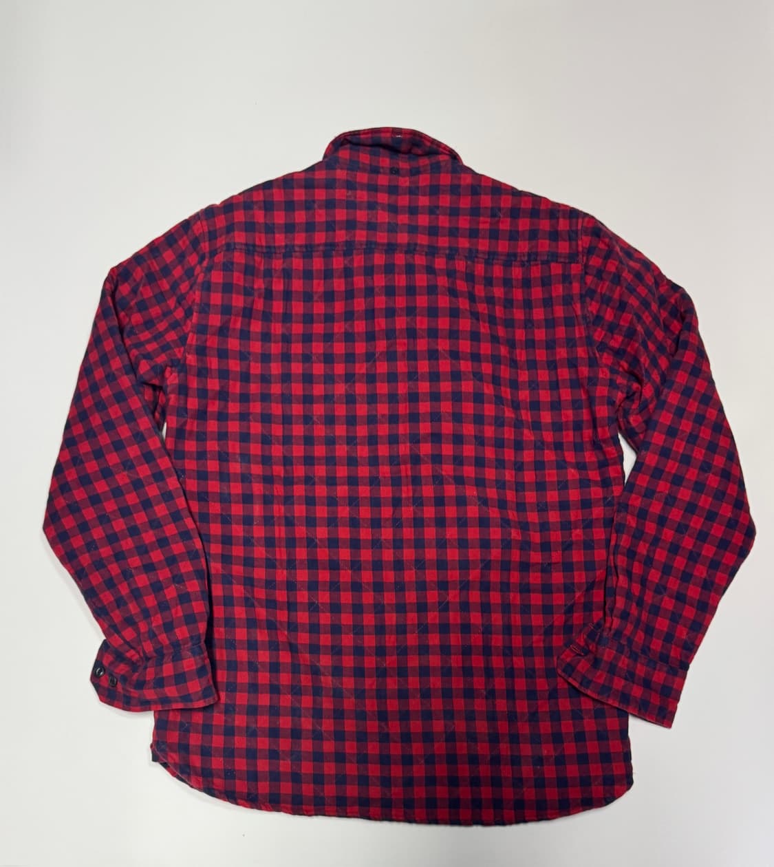 펜필드 올드스쿨 안감 누빔 이쁜 레드 체크셔츠 M 상품이미지2