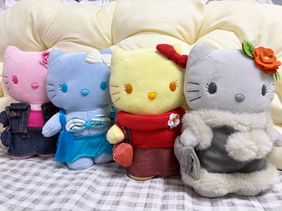 고전 2001년 해피밀 헬로키티 춘하추동 계절 상품이미지1