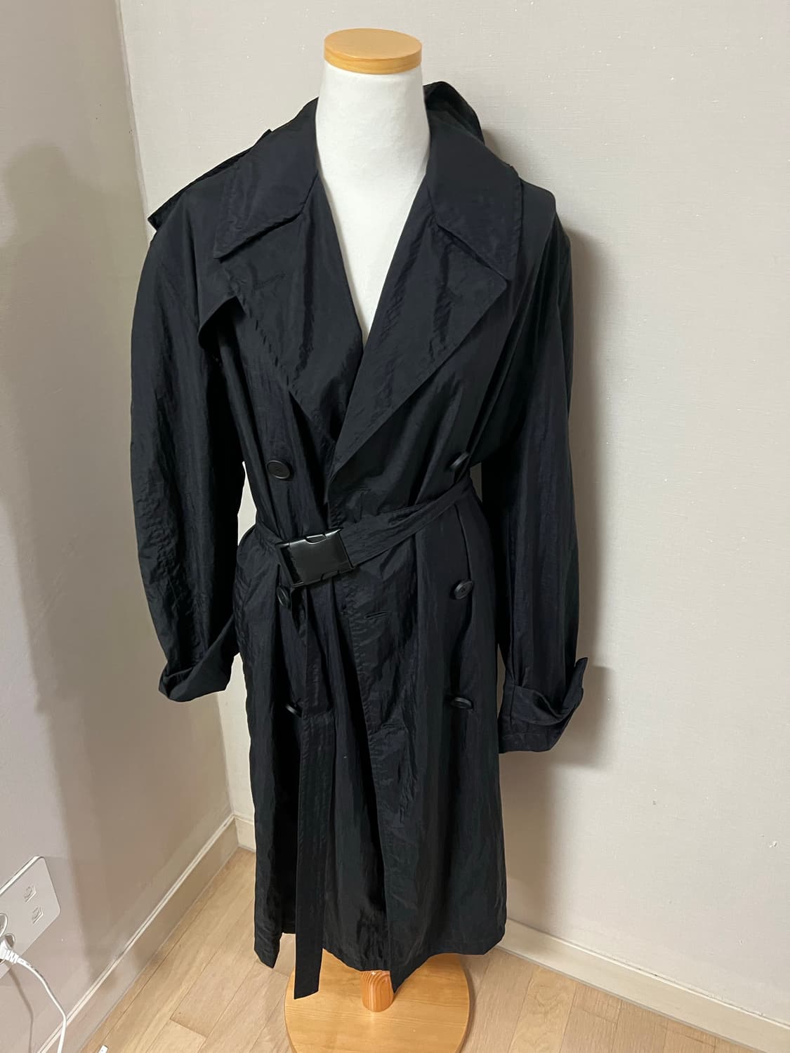 Maison Margiela 마르지엘라 블랙 트렌치 상품이미지1