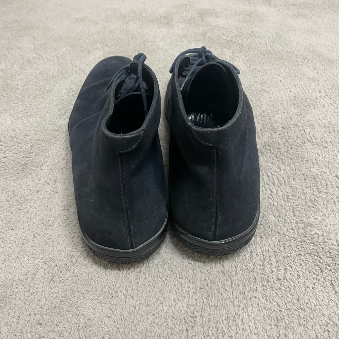 285) 프라다 스포츠 스웨이드 레더 로고 부츠 스니커즈 네이비 상품이미지5