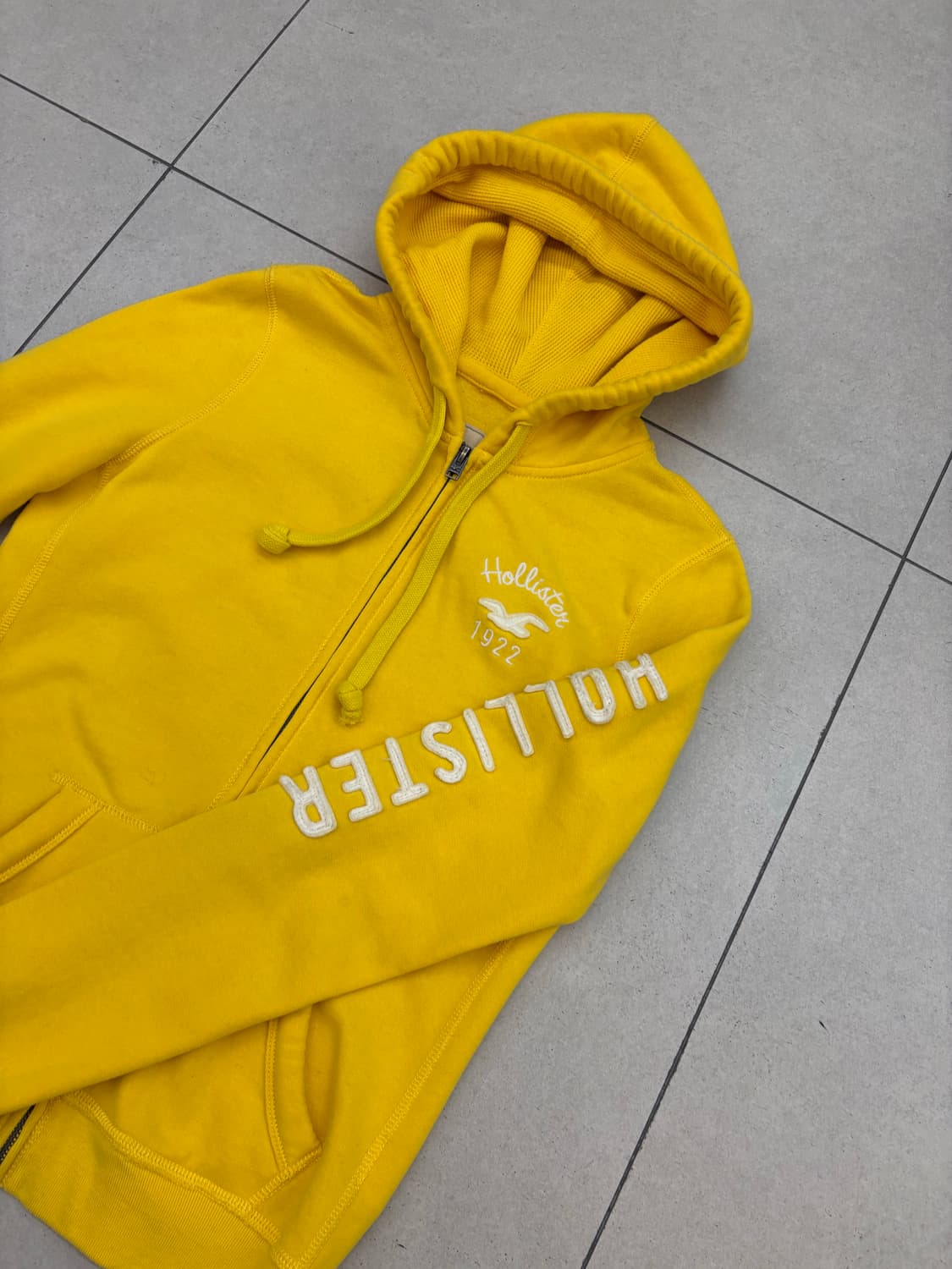홀리스터 후드집업 옐로우 상품이미지4