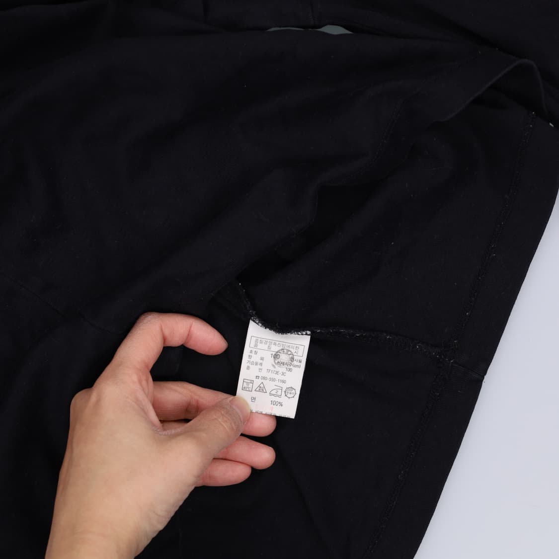 100 라코스테 여성 블랙 긴팔티 0317H1 상품이미지5