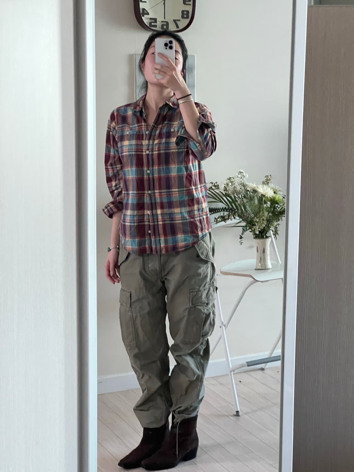 LL Bean 체크 남방 상품이미지1