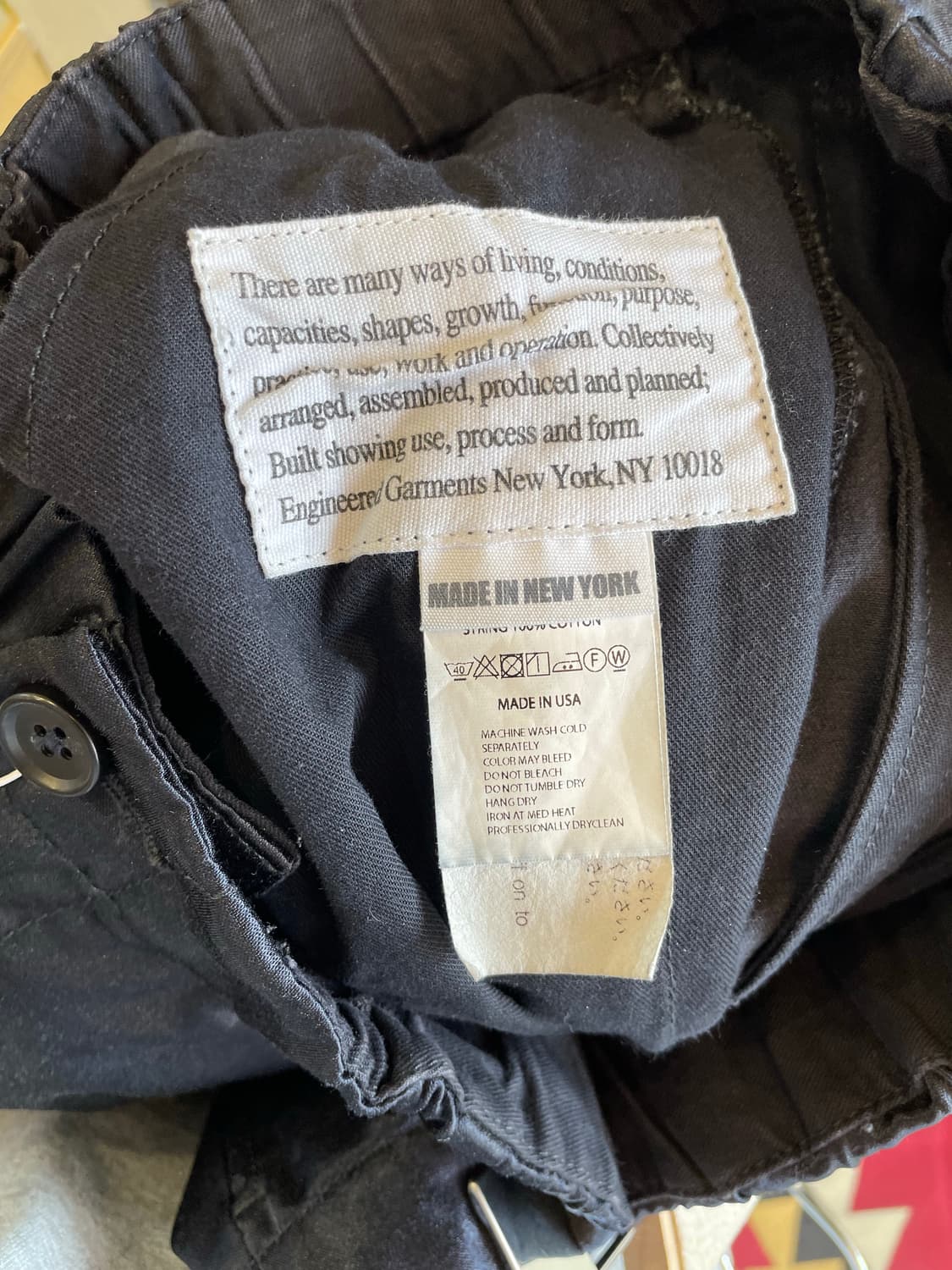 엔지니어드가먼츠 새틴 와이드 팬츠 (M) 상품이미지6