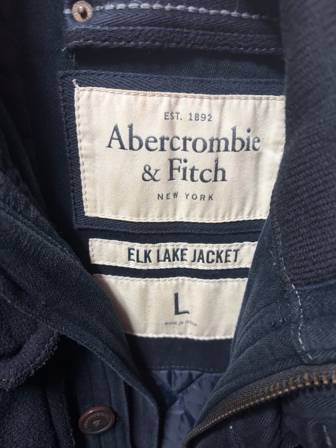 Abercrombie Elk Lake Military Wool Jacke 상품이미지8