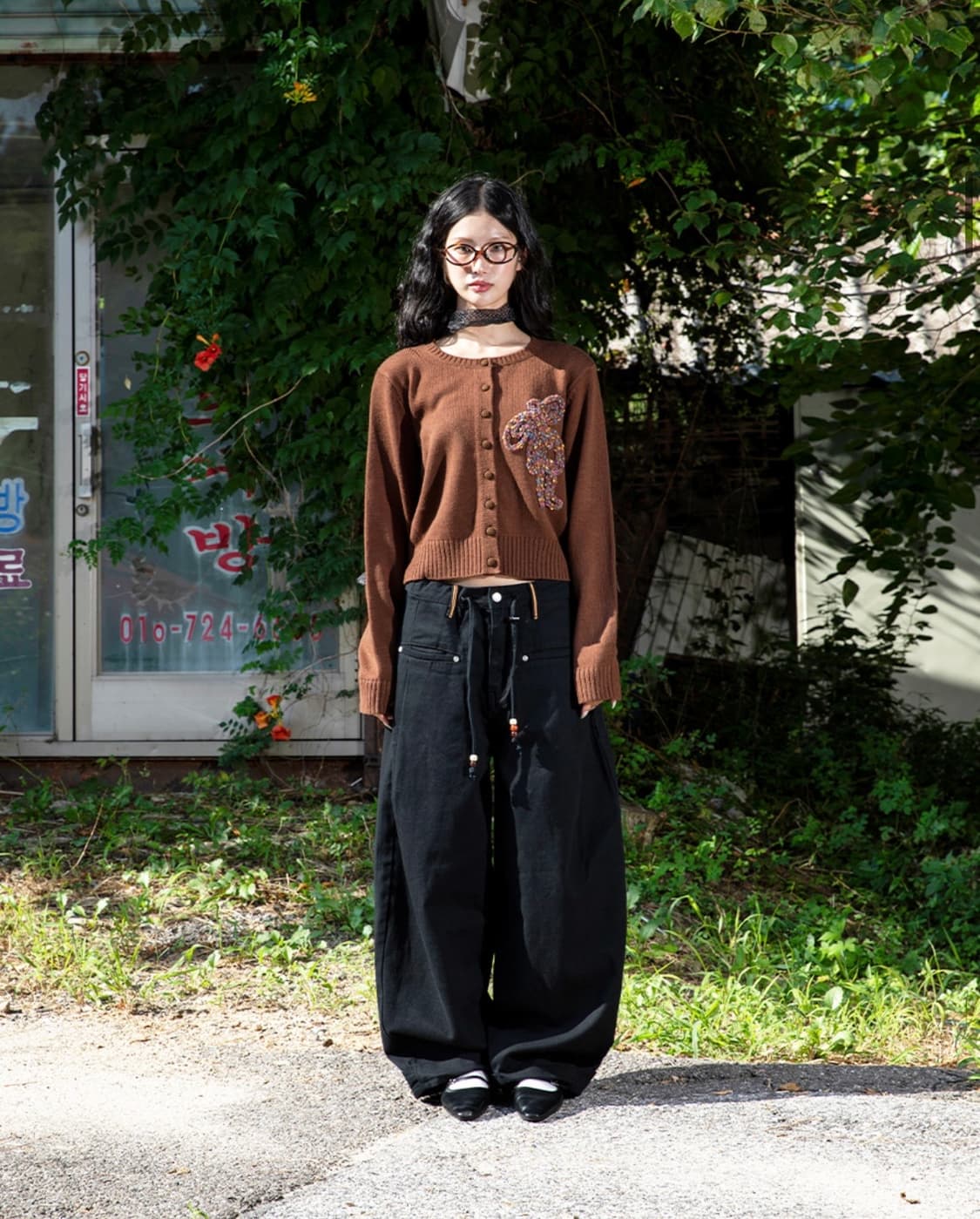 루나키후 WXP060 치토세 스냅 코튼 벌룬 팬츠 (BLACK) 2사이즈 상품이미지1